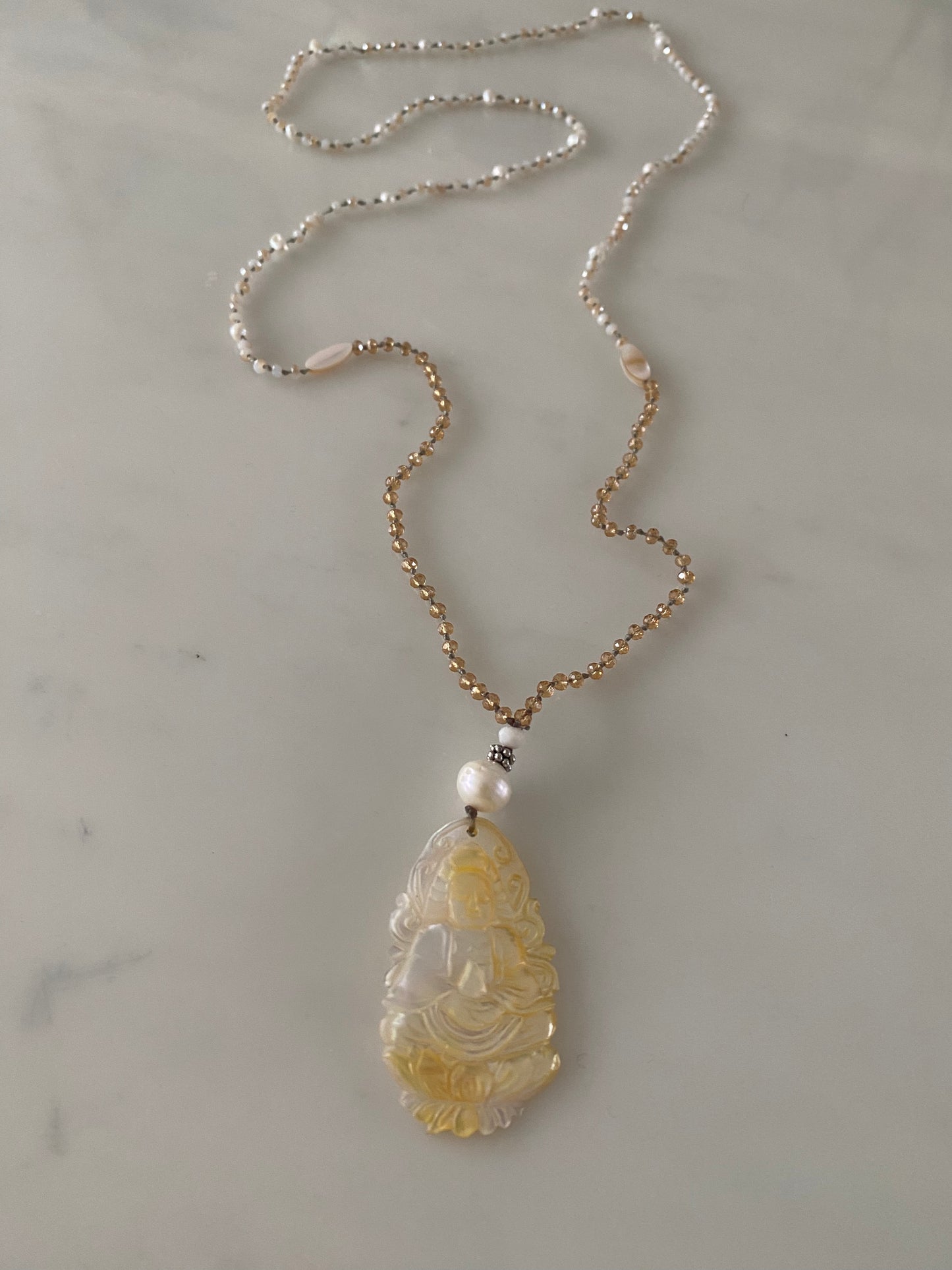 LOTUS BUDDHA MOTHER OF PEARL