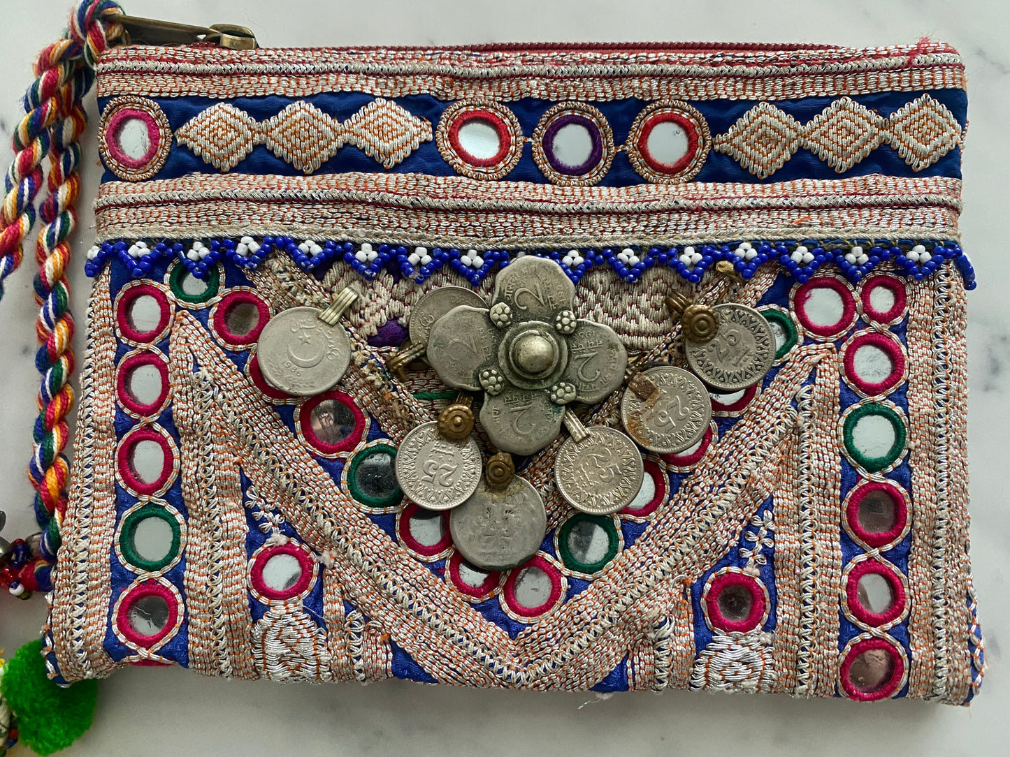 LEYA VINTAGE BANARASI CLUTCH BAG