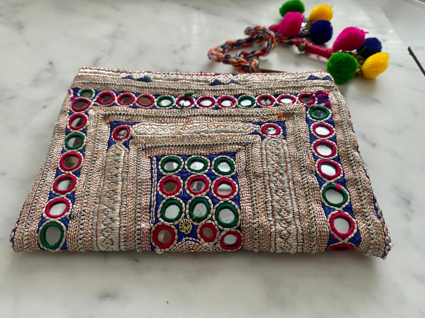 LEYA VINTAGE BANARASI CLUTCH BAG