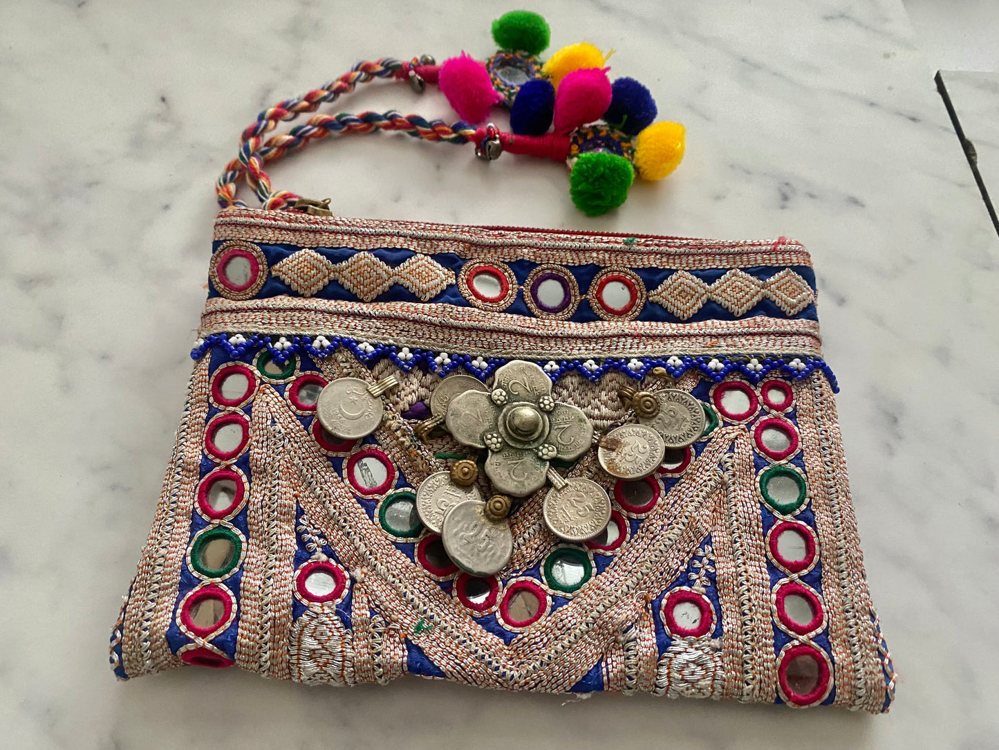 LEYA VINTAGE BANARASI CLUTCH BAG