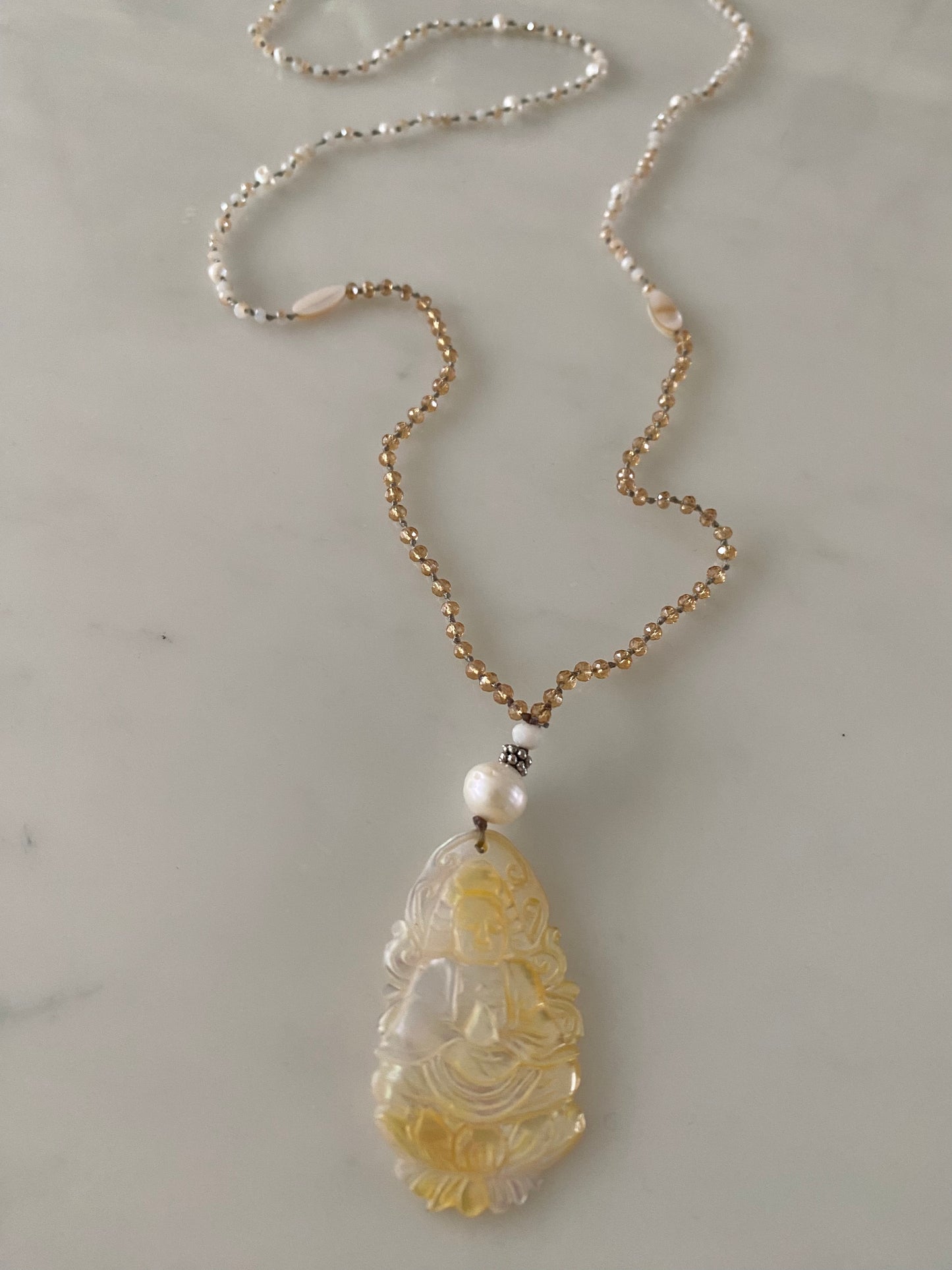 LOTUS BUDDHA MOTHER OF PEARL