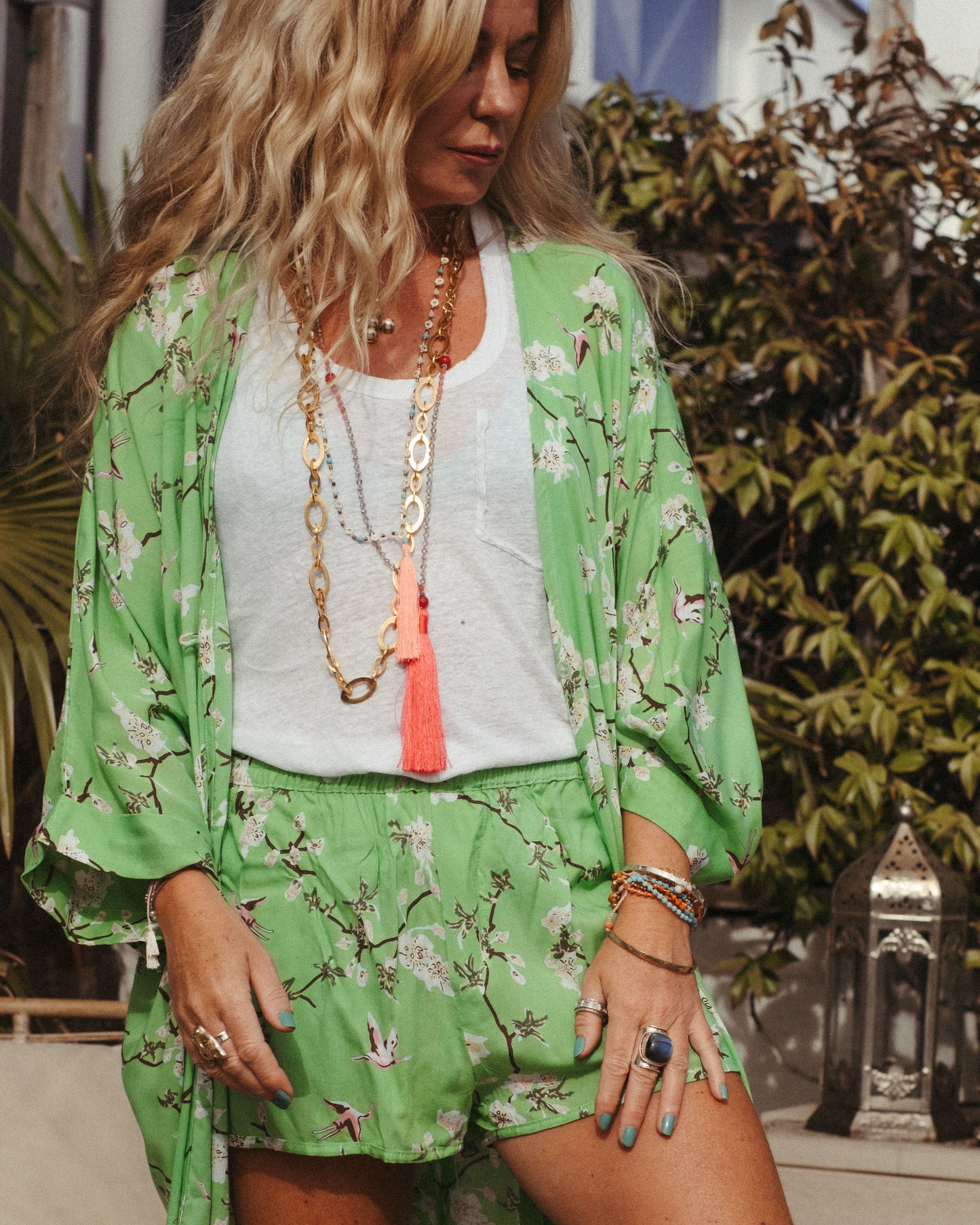 KYOTO DUSTER ROBE IN KIWI