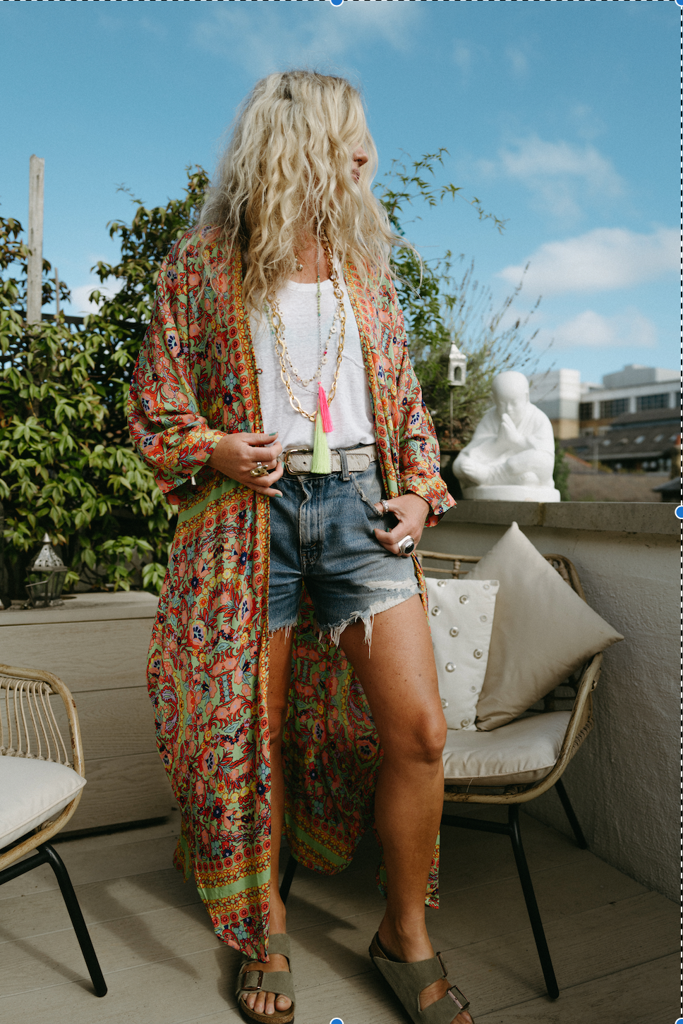CALIFORNIA DUSTER ROBE IN TROPICS