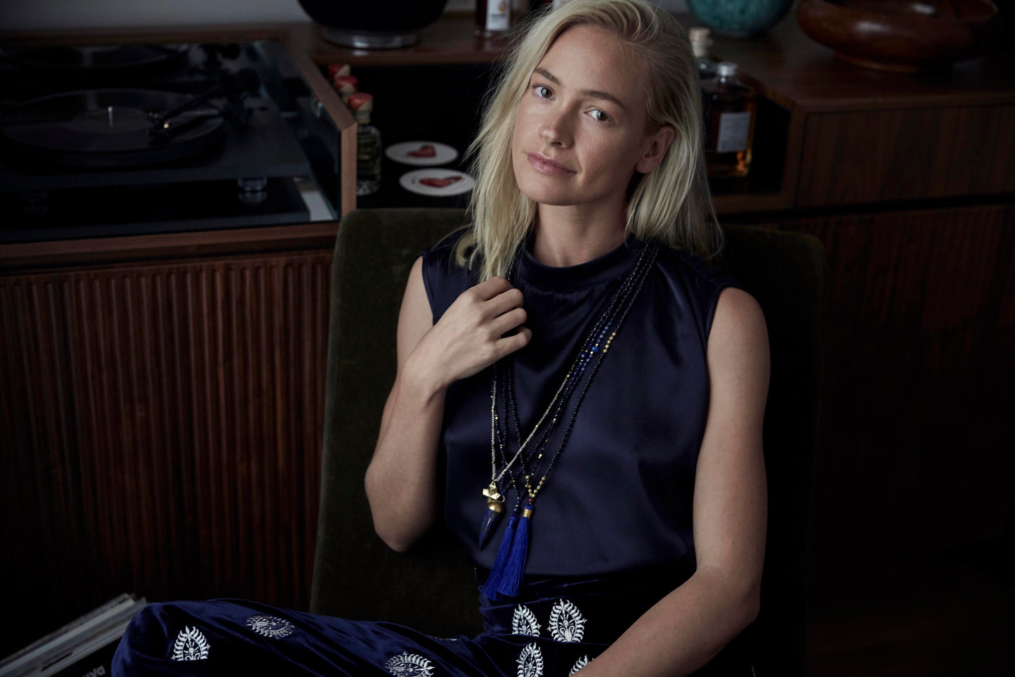 BLUE BOHEME JEWEL TUSK PENDANT