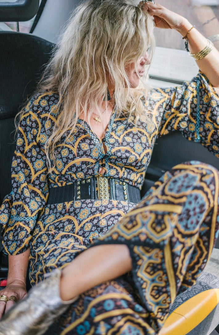 PUSHKAR 3/4 DETAILED JUMPSUIT