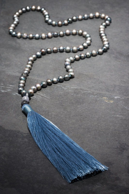 SEA OF PEARLS SILK MALA
