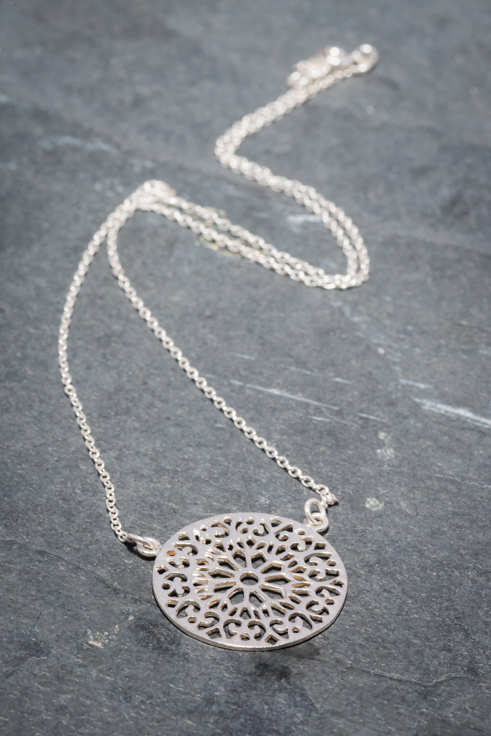 RAJ MANDALA PENDANT SILVER