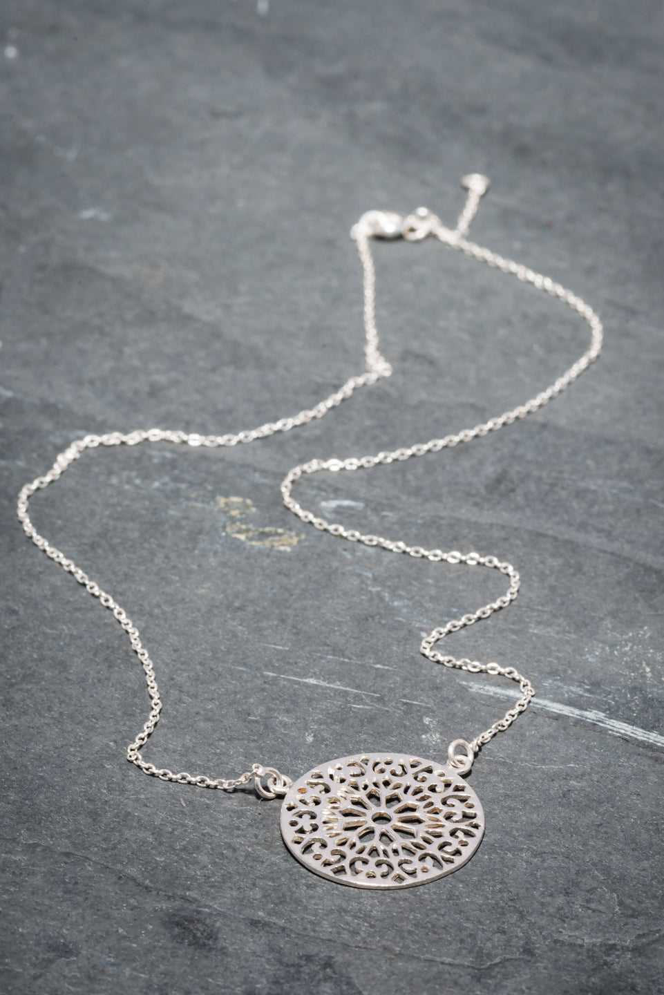 RAJ MANDALA PENDANT SILVER