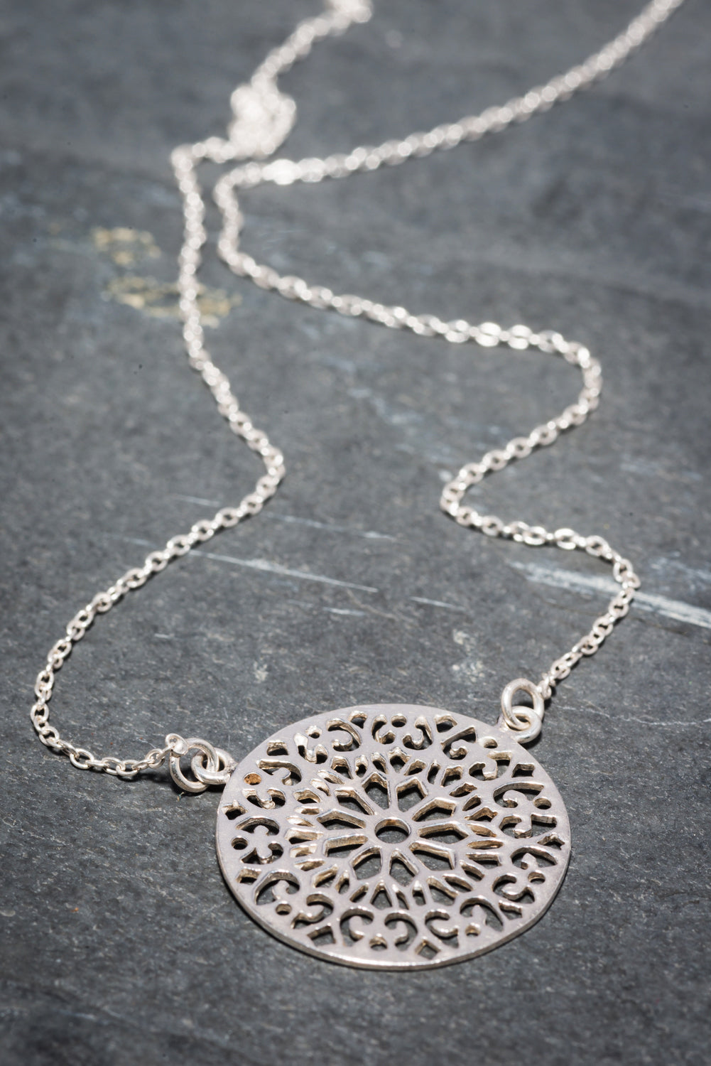 RAJ MANDALA PENDANT SILVER