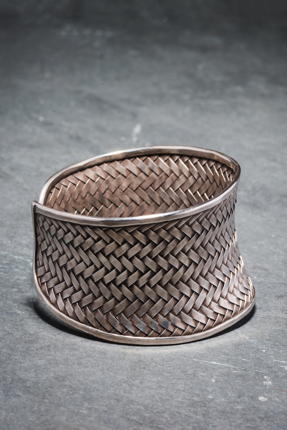 925 STERLING SILVER WOVEN CUFF (4cm)