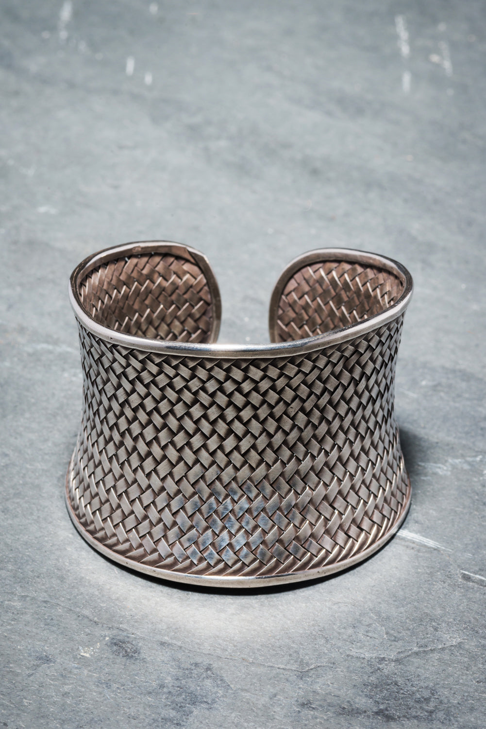 925 STERLING SILVER WOVEN CUFF (5cm)