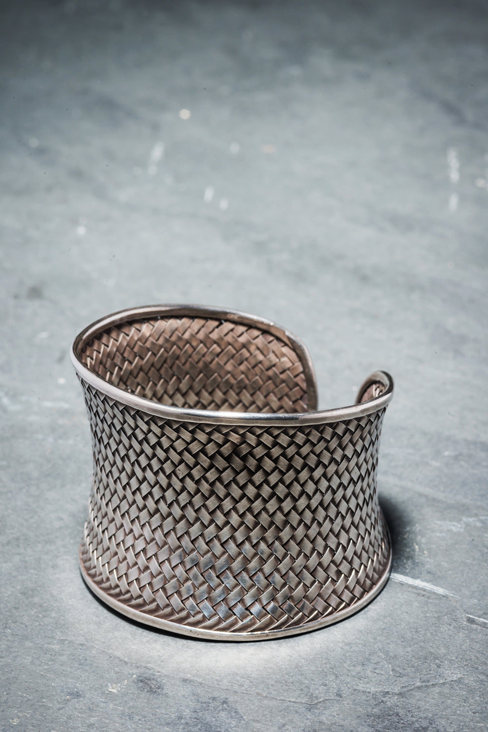 925 STERLING SILVER WOVEN CUFF (5cm)