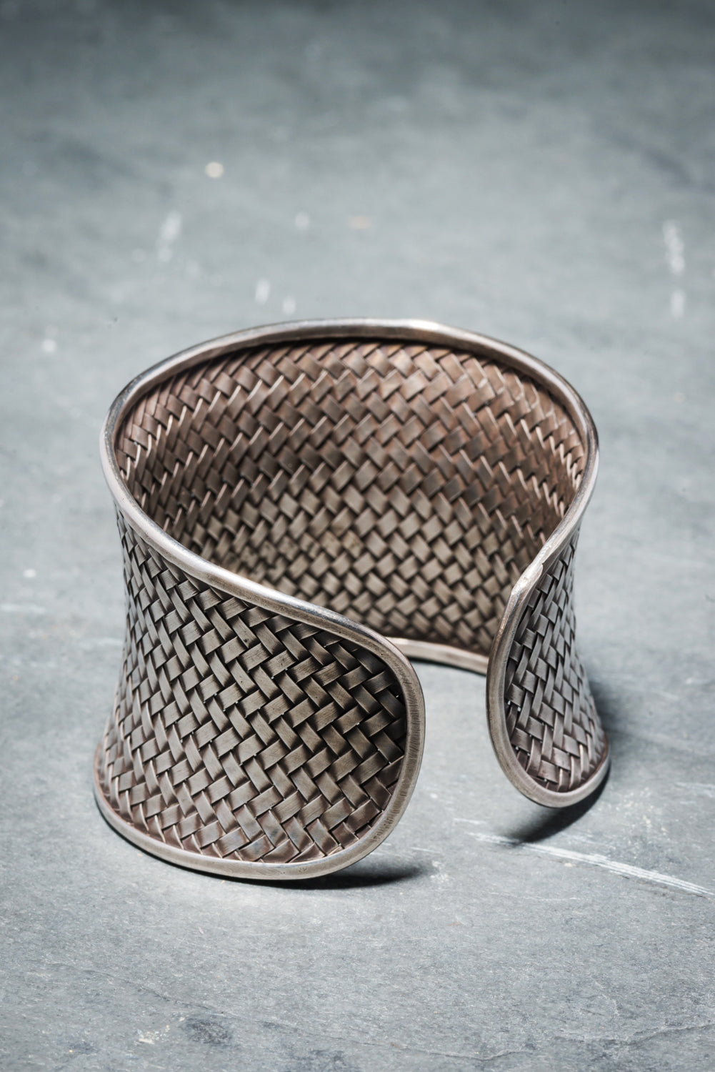 925 STERLING SILVER WOVEN CUFF (5cm)