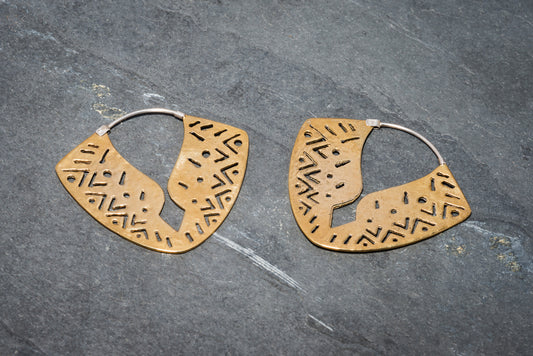 TRIBAL SHIELD EARRINGS