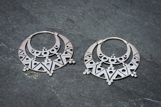 MAYA EARRINGS SILVER