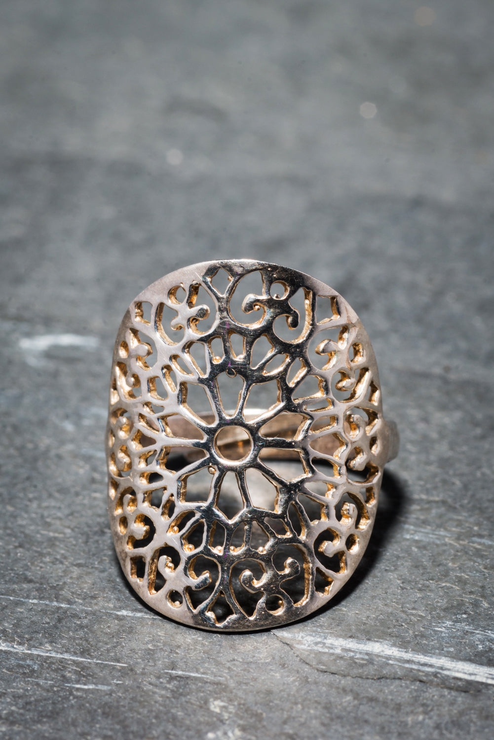 RAJ MANDALA RING SILVER