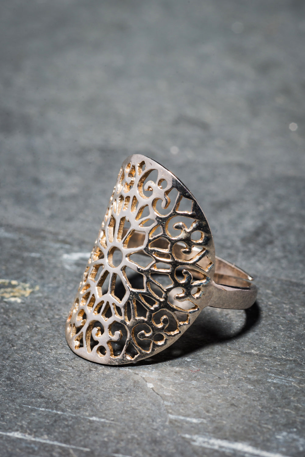 RAJ MANDALA RING SILVER