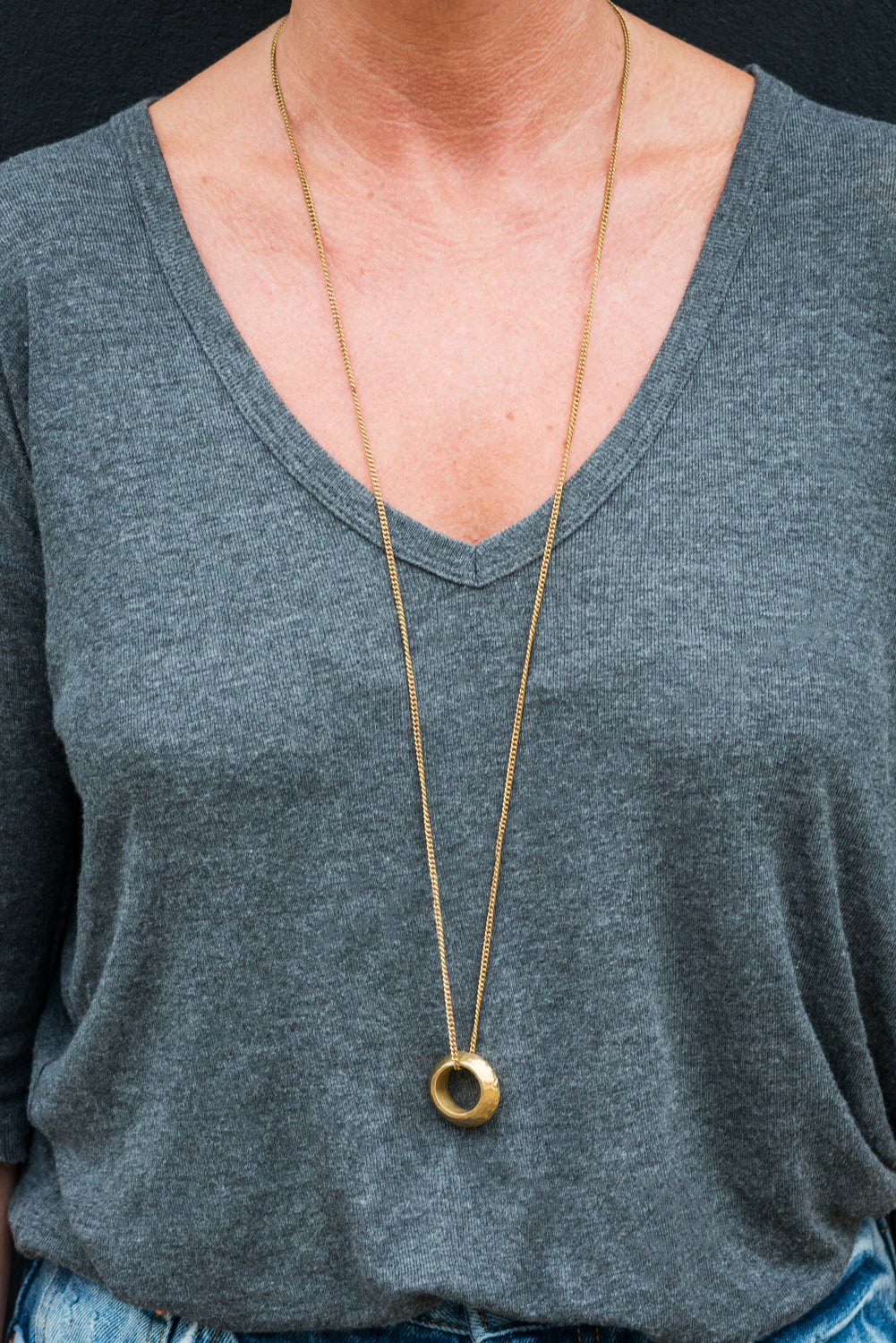 CLASSIC ETHIOPIAN PROMISE RING NECKLACE