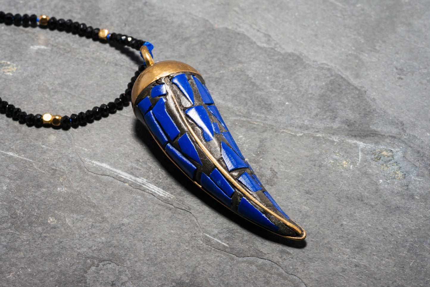 BLUE BOHEME JEWEL TUSK PENDANT