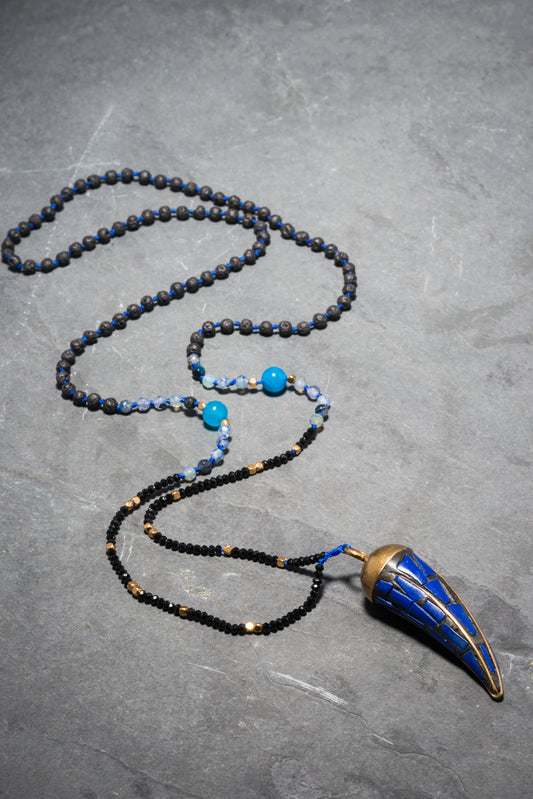 BLUE BOHEME JEWEL TUSK PENDANT