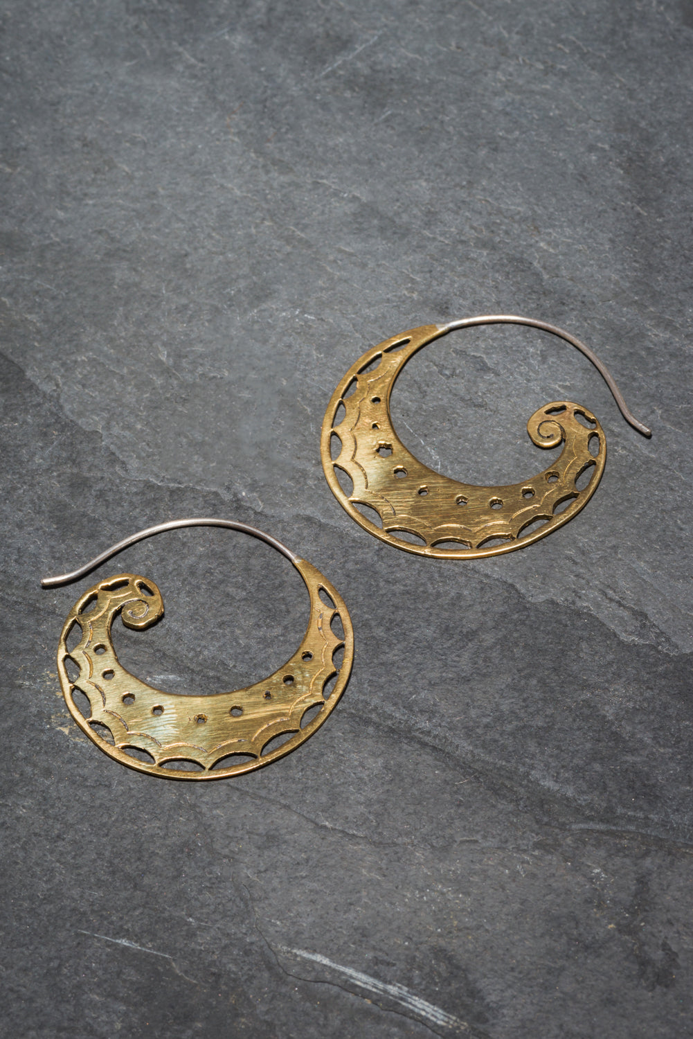 SUNRAY SPIRAL EARRINGS