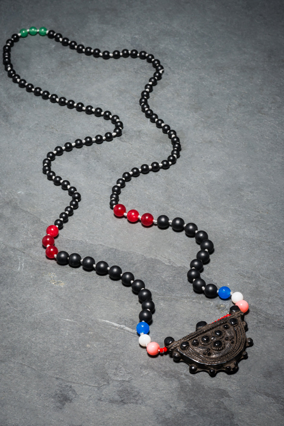 OROMO ONYX POWER NECKLACE LARGE