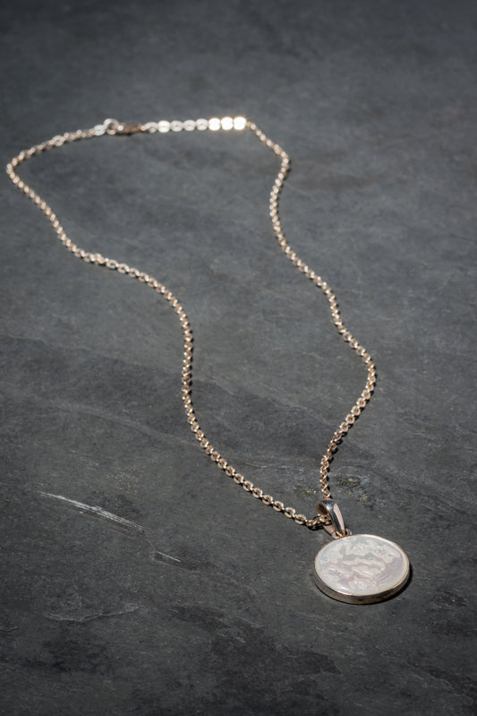 925 SILVER FULL MOON PENDANT