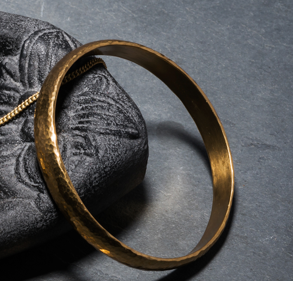 HAND HAMMERED ARM BANGLE