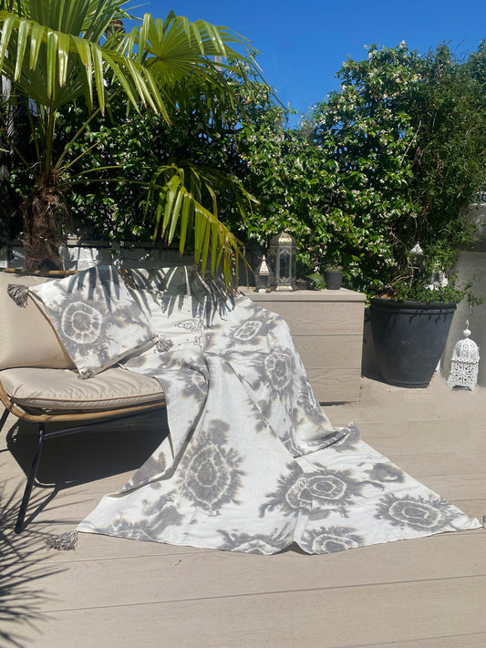 EYE DYE SOFA THROW/HALF DOUBLE/KING BED THROW