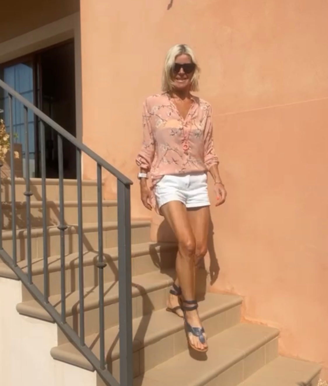 KYOTO LOUNGE SHIRT IN ROSE QUARTZ