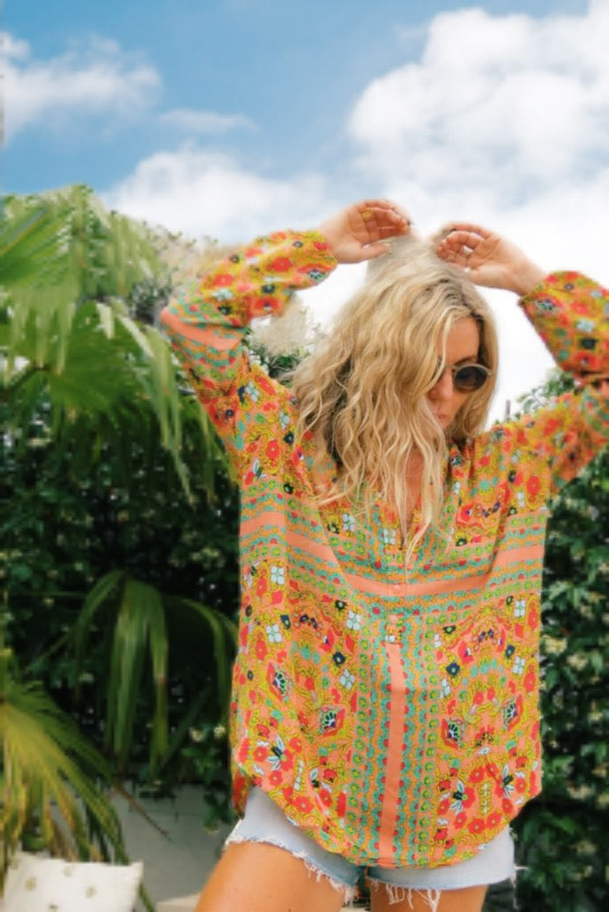 CALIFORNIA LOUNGE SHIRT IN SUNBEAM