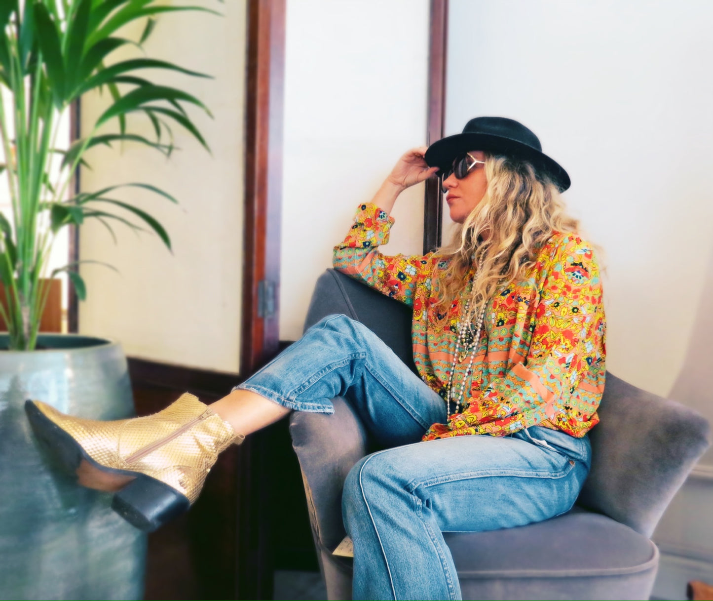 CALIFORNIA LOUNGE SHIRT IN SUNBEAM