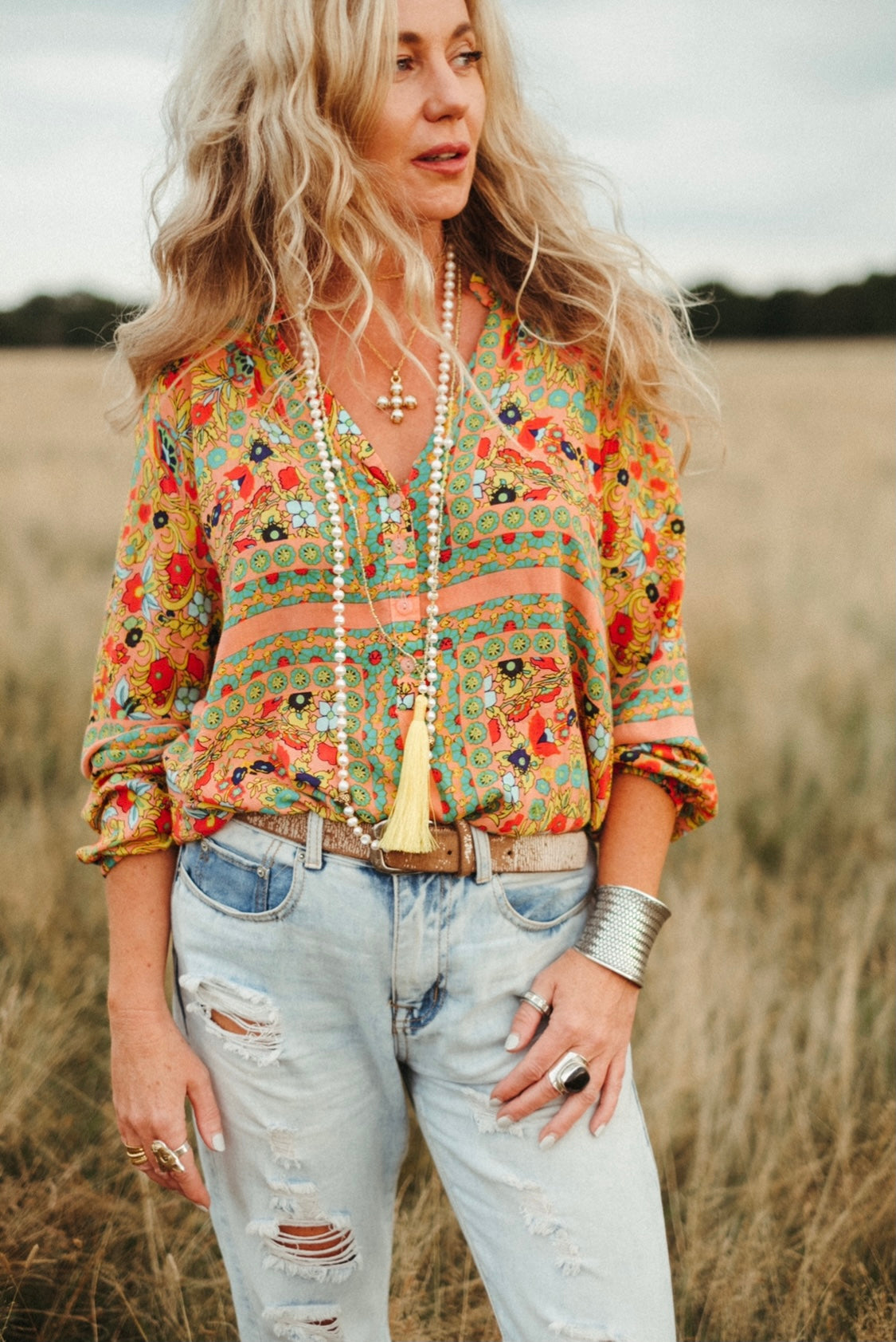 CALIFORNIA LOUNGE SHIRT IN SUNBEAM