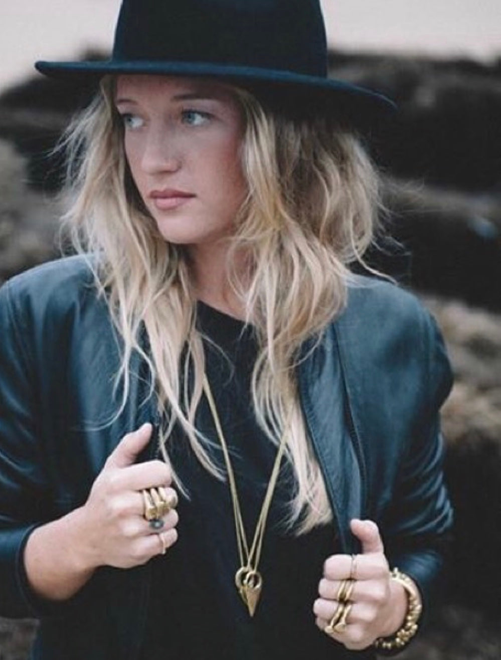 SIMPLE LAMU TALISMAN STACKER RINGS