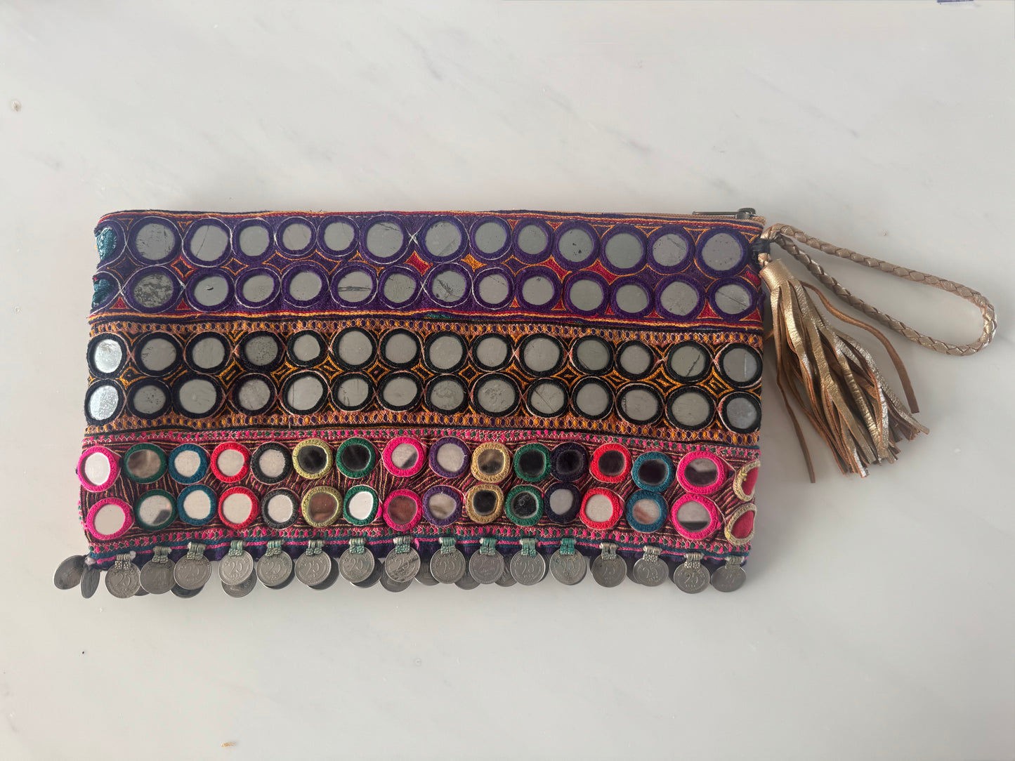 UTTAMA VINTAGE BANARASI CLUTCH BAG