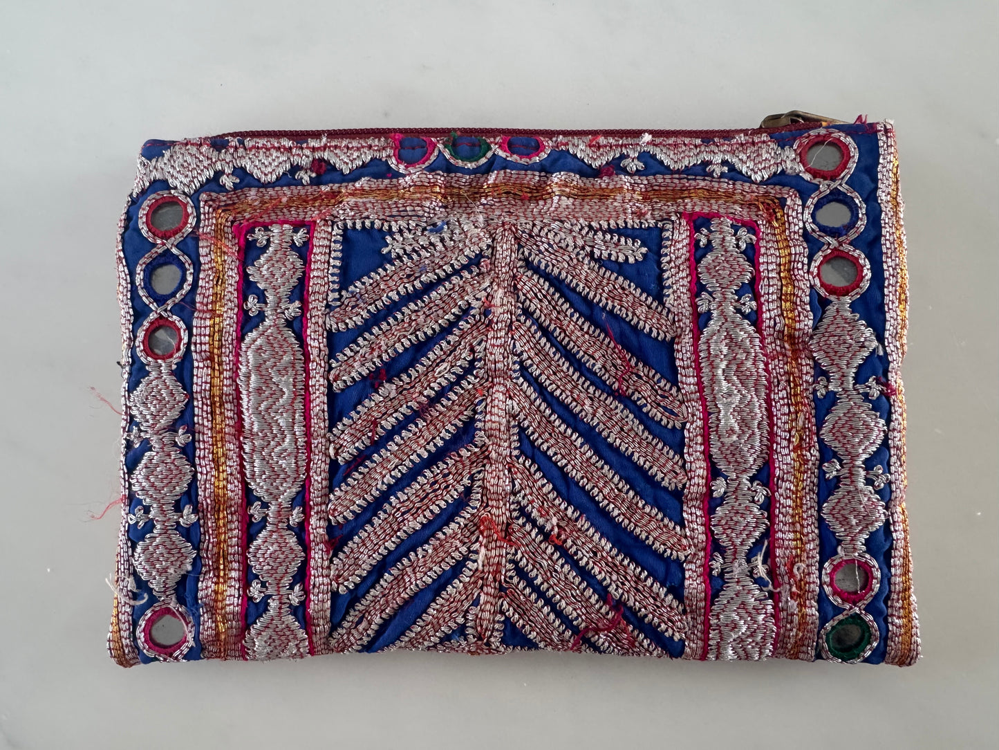 LILA VINTAGE BANARASI CLUTCH BAG