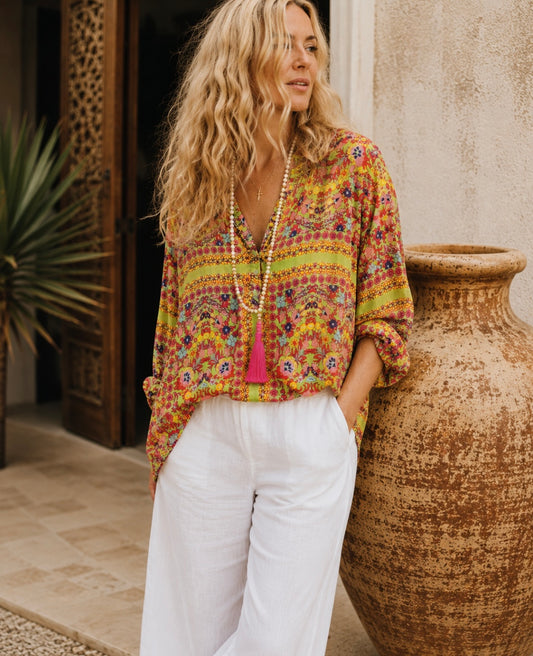 CALIFORNIA LOUNGE SHIRT IN TROPICS