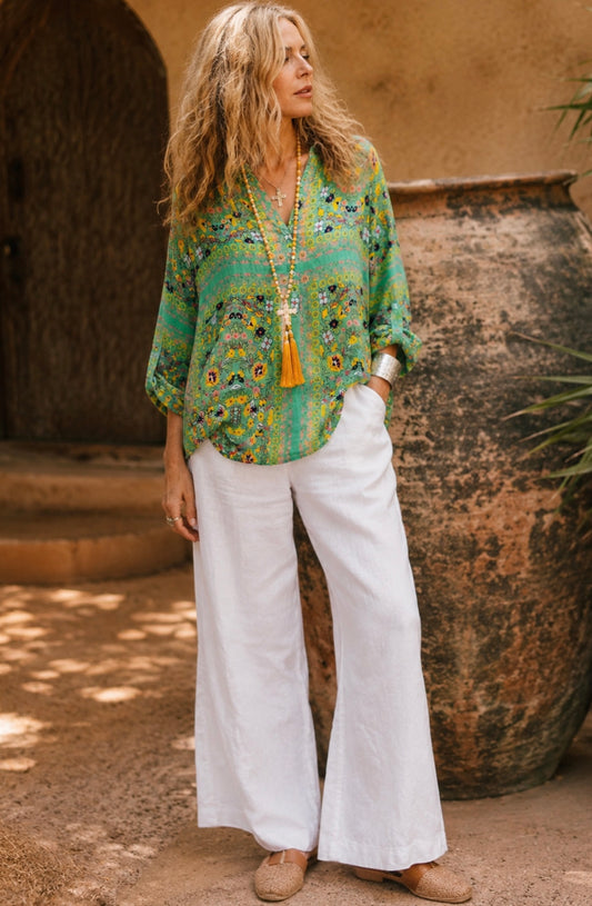 CALIFORNIA LOUNGE SHIRT IN MERMAID