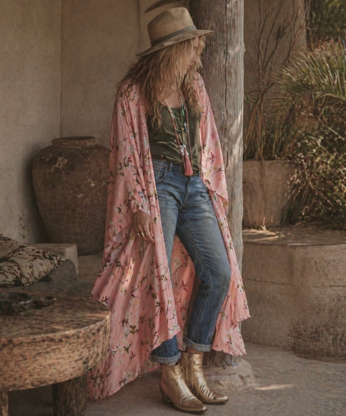 KYOTO KIMONO IN ROSE QUARTZ