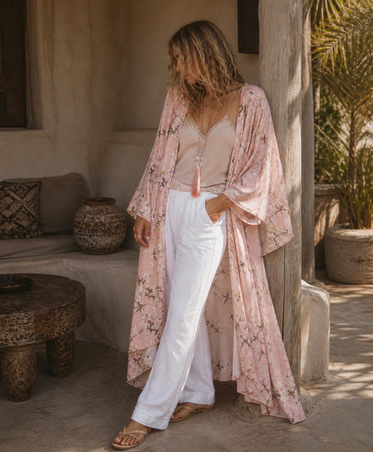 KYOTO KIMONO IN ROSE QUARTZ