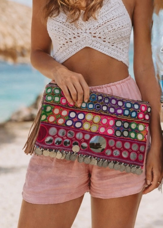 RANJITA VINTAGE BANARASI CLUTCH BAG