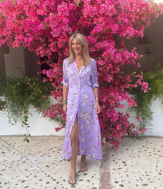 KYOTO CHEMISE DRESS WILD IRIS