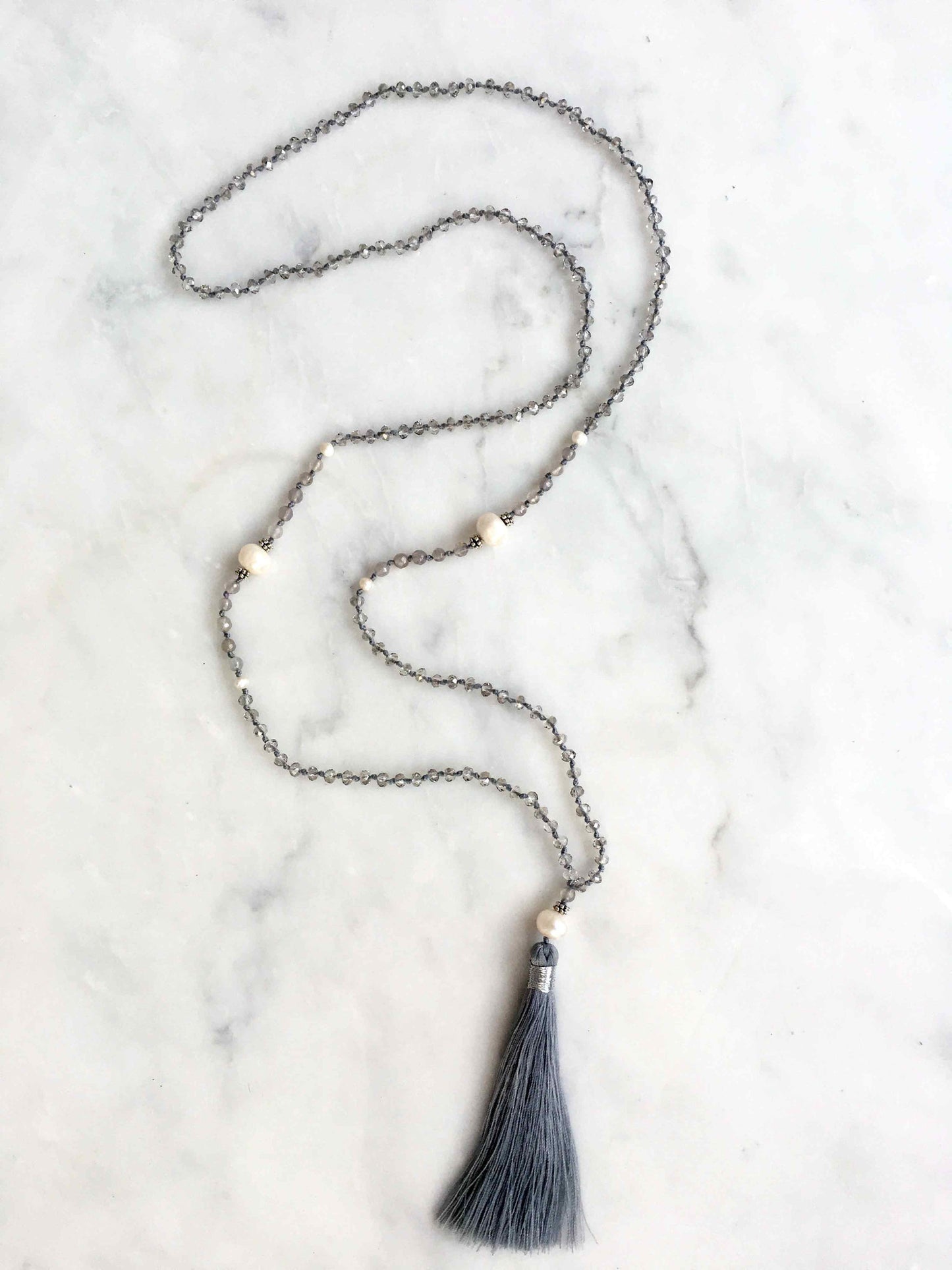 Cloud Pearl Tassel Necklace