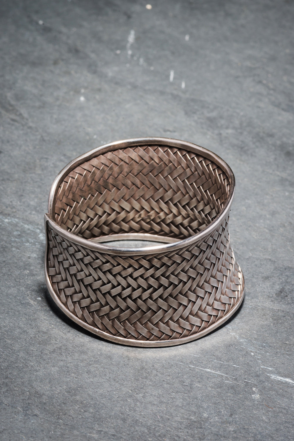 925 STERLING SILVER WOVEN CUFF (4cm)