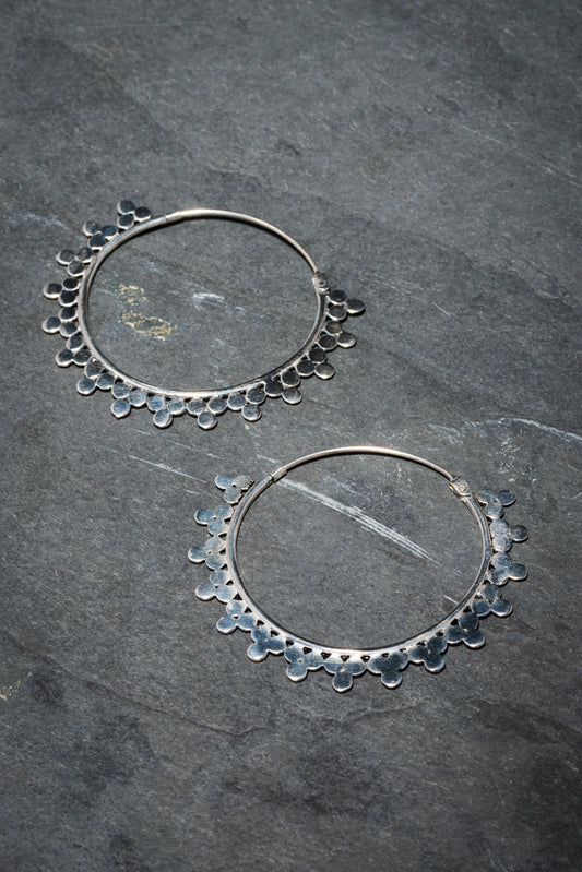 DIVINITY HOOPS  SILVER