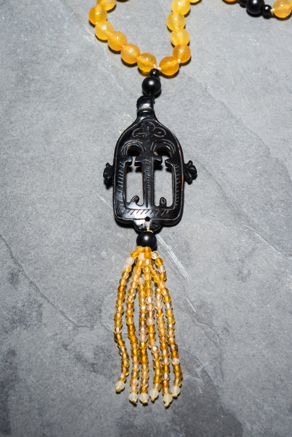 GOLDEN SOUL TEMPLE 💛 SEMI- PRECIOUS TASSEL