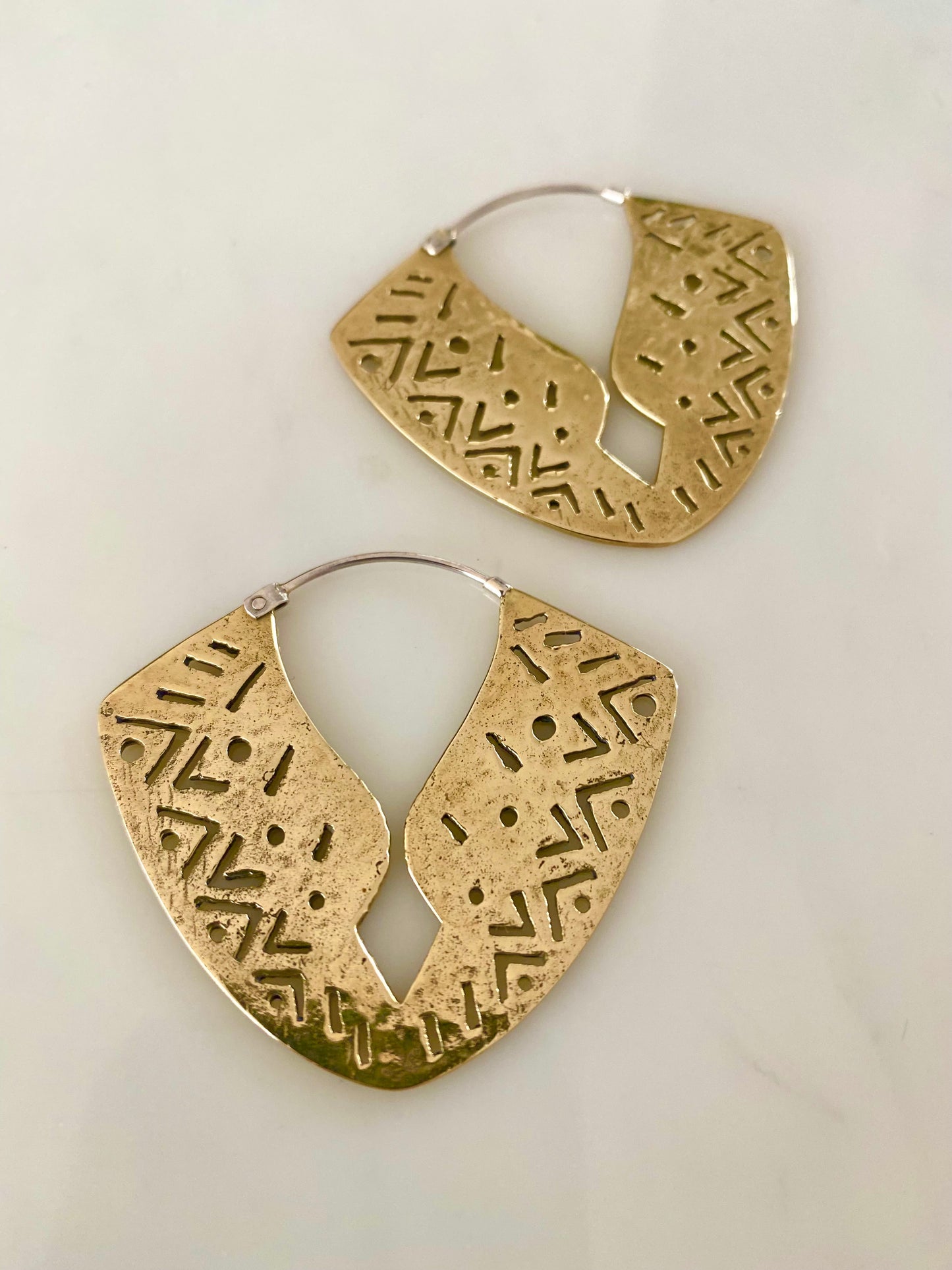 TRIBAL SHIELD EARRINGS