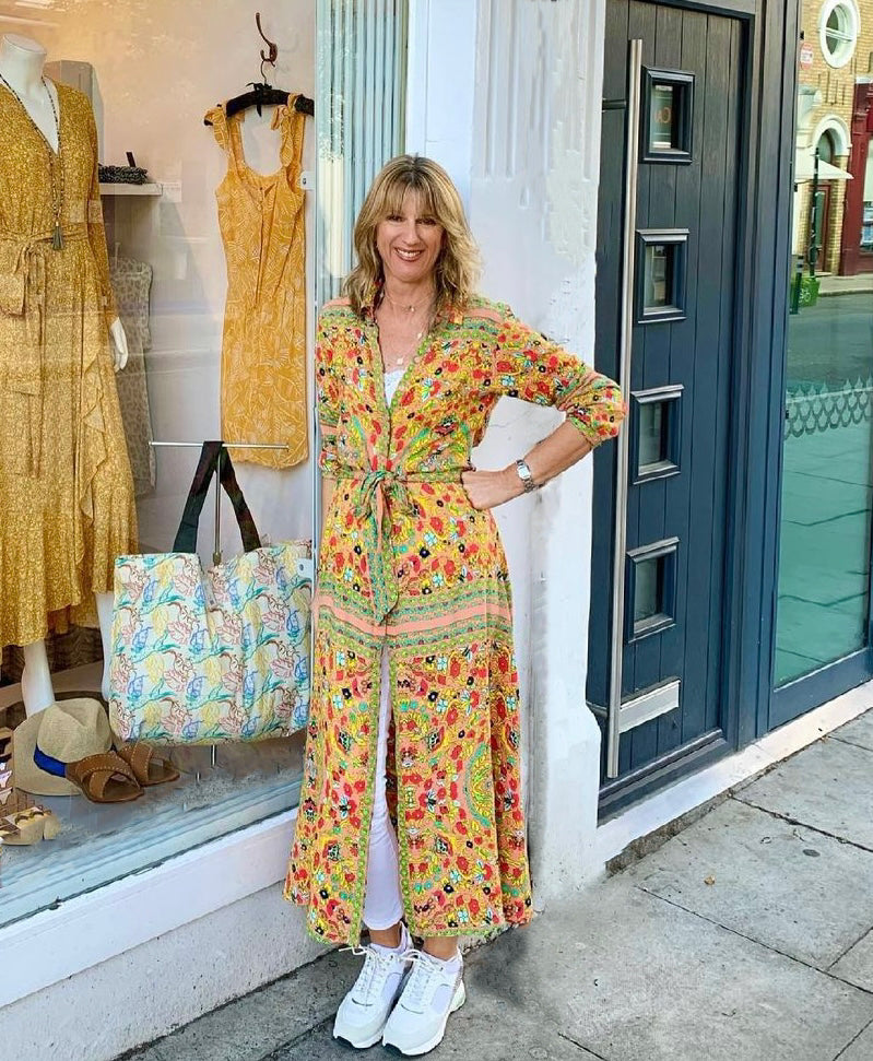 CALIFORNIA CHEMISE DRESS IN SUNBEAM